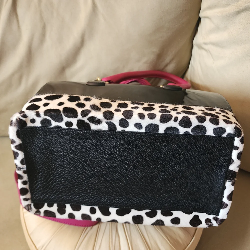 RARE- Furla Black and Pink Women's Bag "JELLY BAG" - Picture 5 of 9